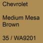 Preview: Chevrolet, Medium Mesa Brown, 35 / WA9201.